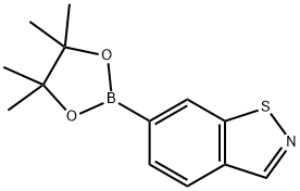 6-(4,4,5,5-tetramethyl-1,3,2-dioxaborolan-2-yl)benzo[d]isothiazole Struktur