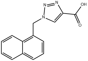 1-(Naphthalen-1-ylmethyl)-1H-1,2,3-triazole-4-carboxylic acid Struktur