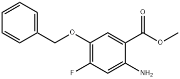 methyl 2-amino-5-(benzyloxy)-4-fluorobenzoate Struktur