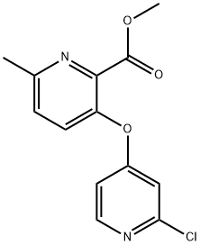 Methyl 3-((2-chloropyridin-4-yl)oxy)-6-methylpicolinate Struktur