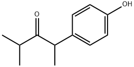 2-(4-Hydroxyphenyl)-4-methylpentan-3-one Struktur