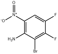 2-Bromo-3,4-difluoro-6-nitro-phenylamine Struktur