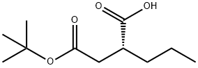 (R)-2-(2-(tert-butoxy)-2-oxoethyl)pentanoic acid Struktur