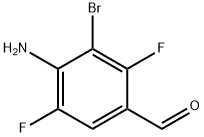 4-amino-3-bromo-2,5-difluorobenzaldehyde Struktur