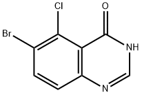 6-bromo-5-chloroquinazolin-4(3H)-one Struktur