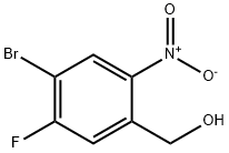 (4-Bromo-5-fluoro-2-nitro-phenyl)-methanol Struktur