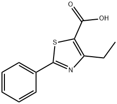 4-ethyl-2-phenyl-5-Thiazolecarboxylic acid Struktur