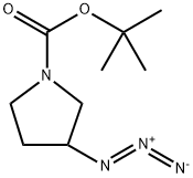 N-Boc-3-azido-pyrrolidine Struktur