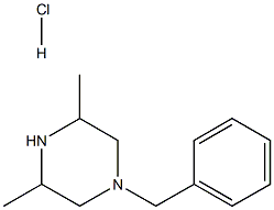 1-Benzyl-3,5-dimethylpiperazine hydrochloride Struktur