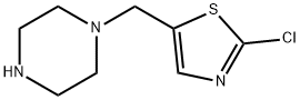 2-Chloro-5-(piperazin-1-ylmethyl)thiazole Struktur