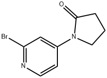 2-Pyrrolidinone,1-(2-bromo-4-pyridinyl)- Struktur