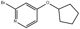 2-bromo-4-(cyclopentyloxy)Pyridine Struktur