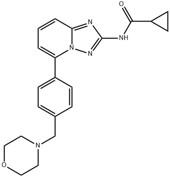 N-(5-(4-(morpholinomethyl)phenyl)-[1,2,4]triazolo[1,5-a]pyridin-2-yl)cyclopropanecarboxamide