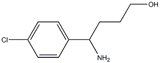 4-AMINO-4-(4-CHLOROPHENYL)BUTAN-1-OL Struktur