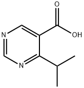 4-isopropylpyrimidine-5-carboxylic acid Struktur