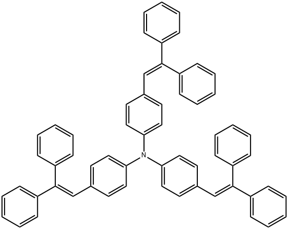 Benzenamine,4-(2,2-diphenylethenyl)-N,N-bis[4-(2,2-diphenylethenyl)phenyl]- Struktur