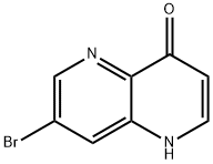 7-bromo-1,5-naphthyridin-4(1H)-one Struktur