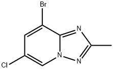 8-bromo-6-chloro-2-methyl-[1,2,4]triazolo[1,5-a]pyridine Struktur