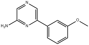 6-(3-methoxyphenyl)-2-Pyrazinamine Struktur