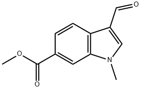 METHYL3-FORMYL-1-METHYL-1H-INDOLE-6-CARBOXYLATE Struktur