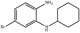 5-bromo-N1-cyclohexylbenzene-1,2-diamine Struktur