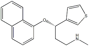 (S)-N-methyl-3-(naphthalen-1-yloxy)-3-(thiophen-3-yl)propan-1-amine Struktur