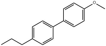 4-methoxy-4'-propylbiphenyl Struktur