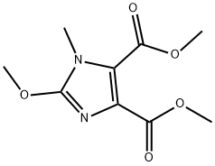 Dimethyl 2-methoxy-1-methyl-1H-imidazole-4,5-dicarboxylate Struktur