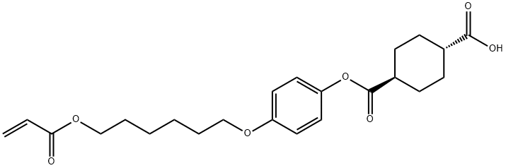 4-{[6-(Acryloyloxy)Hexyl]Oxy} Phenyl Hydrogen Trans-Cyclohexane-1,4-Dicarboxylate Struktur