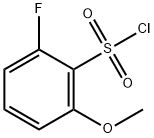 2-Fluoro-6-methoxybenzenesulphonylchloride Struktur