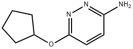 6-(cyclopentyloxy)-3-Pyridazinamine Struktur