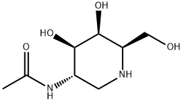 2-Acetamido-1,5-imino-1,2,5-trideoxy-D-galactitol Struktur