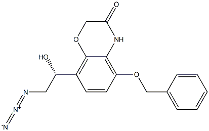 (R)-8-(2-azido-1-hydroxyethyl)-5-(benzyloxy)-2H-benzo[b][1,4]oxazin-3(4H)-one Struktur