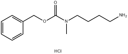 benzyl (4-aminobutyl)(methyl)carbamate hydrochloride Struktur