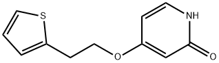 4-(2-(thiophen-2-yl)ethoxy)pyridin-2(1H)-one Struktur