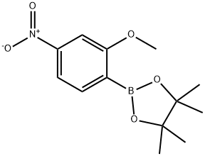 2-Methoxy-4-nitrophenylboronic acid pinacol ester Struktur