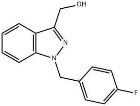 (1-(4-Fluorobenzyl)-1H-indazol-3-yl)methanol Struktur