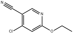 4-chloro-6-ethoxy-3-Pyridinecarbonitrile Struktur