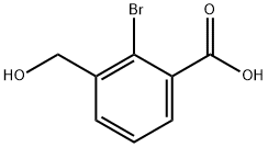 2-Bromo-3-hydroxymethyl-benzoic acid Struktur