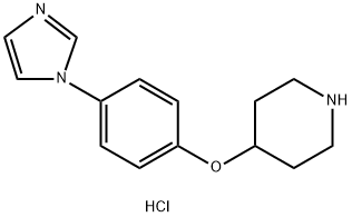 4-(4-(1H-Imidazol-1-yl)phenoxy)piperidine dihydrochloride Struktur