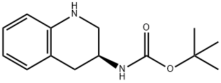 (S)-(1,2,3,4-Tetrahydro-quinolin-3-yl)-carbamic acid tert-butyl ester Struktur