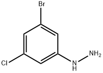 (3-Bromo-5-chloro-phenyl)-hydrazine Struktur