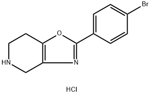 2-(4-Bromo-phenyl)-4,5,6,7-tetrahydro-oxazolo[4,5-c]pyridine hydrochloride Struktur