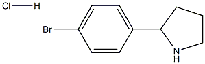 2-(4-Bromo-phenyl)-pyrrolidine hydrochloride Struktur