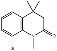 8-Bromo-1,4,4-trimethyl-3,4-dihydro-1H-quinolin-2-one Struktur