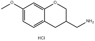 (7-Methoxy-chroman-3-yl)-methylamine hydrochloride Struktur