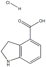 2,3-Dihydro-1H-indole-4-carboxylic acid hydrochloride Struktur