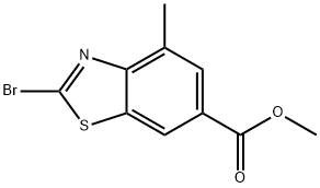 Methyl 2-bromo-4-methylbenzo[d]thiazole-6-carboxylate Struktur