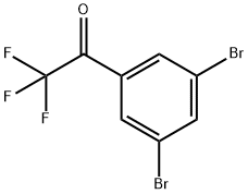 1-(3,5-Dibromophenyl)-2,2,2-trifluoroethanone Struktur