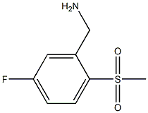 5-Fluoro-2-methanesulfonyl-benzylamine Struktur